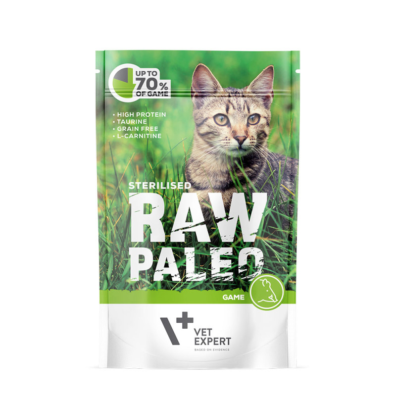 Raw Paleo Sterilised mokra karma dla kota Dziczyzna 100g