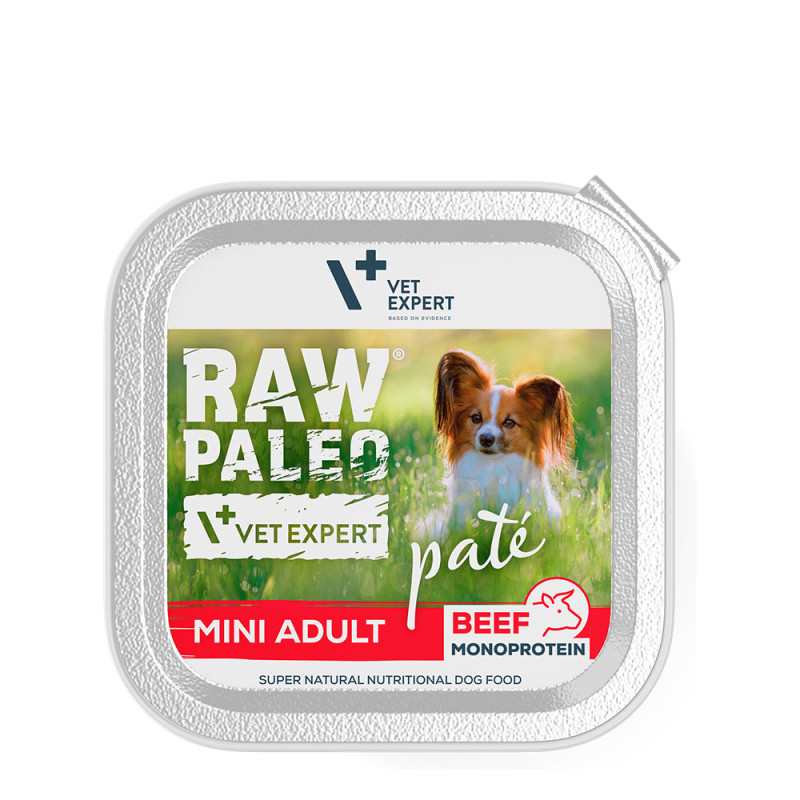 Raw Paleo Pate Mini mokra karma dla psa WOŁOWINA150g