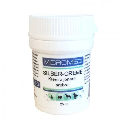 Micromed Vet Silver Creme Krem z jonami srebra dla psów, kotów i koni 25ml