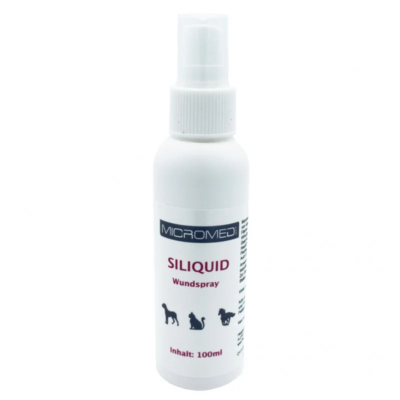 Micromed Vet Siliquid Spray na rany dla psów, kotów i koni 100ml