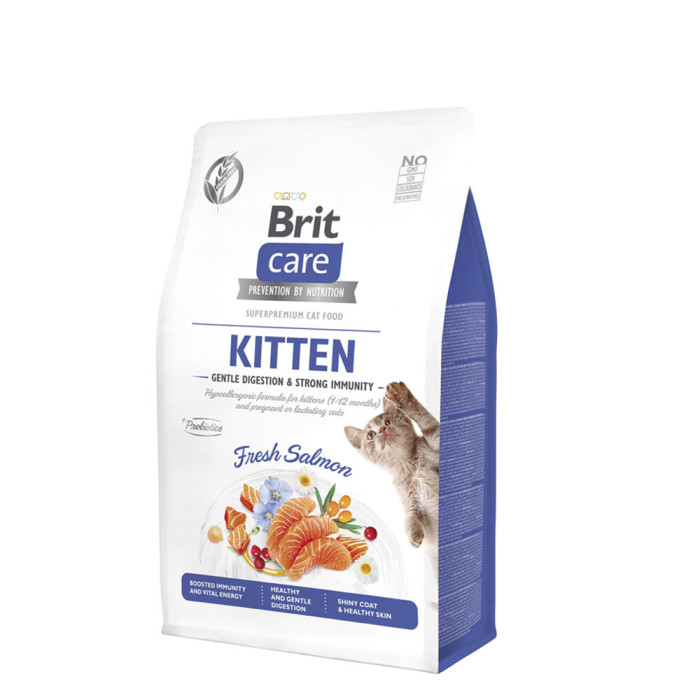 Brit Care Cat Grain-Free Kitten Gentle Digestion & Strong Immunity Łosoś 400g