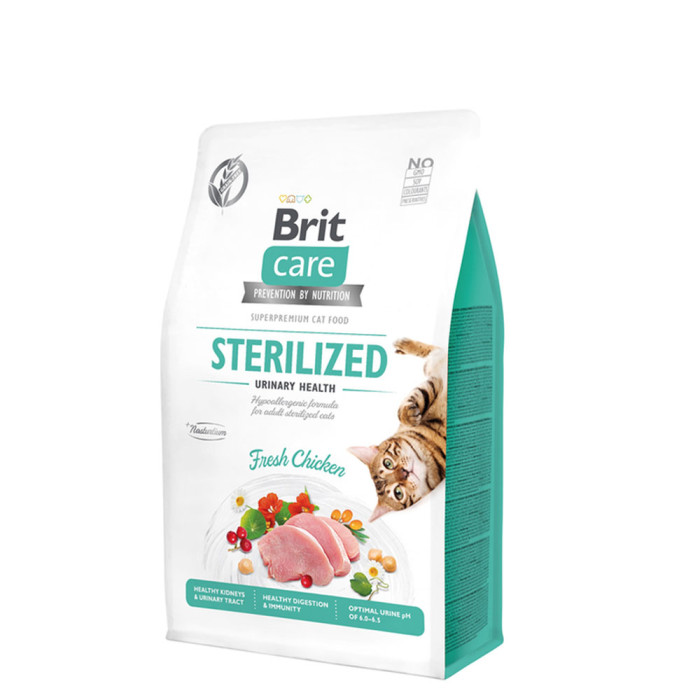 Brit Care Cat Grain-Free Sterilized Urinary Health Kurczak 400g