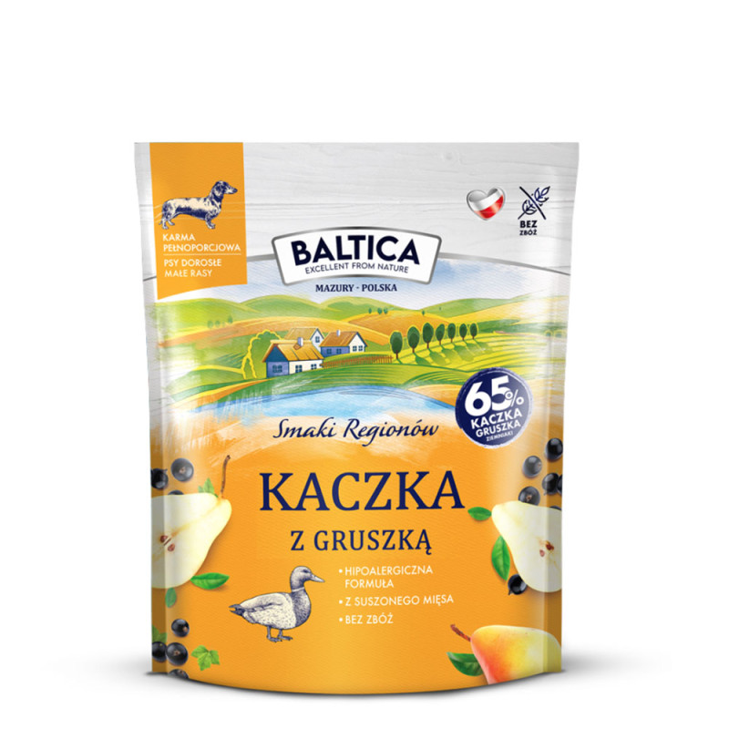 Baltica Adult Kaczka z gruszką dla psów ras małych 1kg