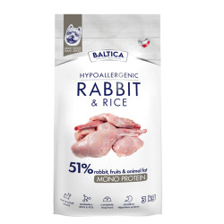 Baltica Adult Rabbit & Rice karma z królikiem dla psów dorosłych ras małych 3 kg