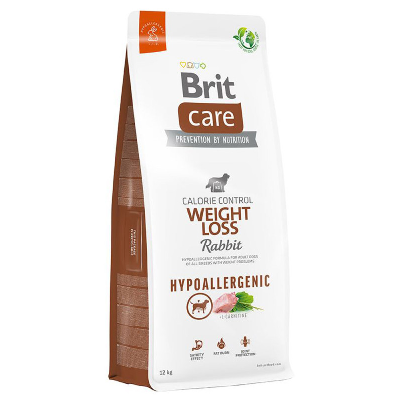 Brit Care Dog Hypoallergenic Weight Loss, królik 12 kg