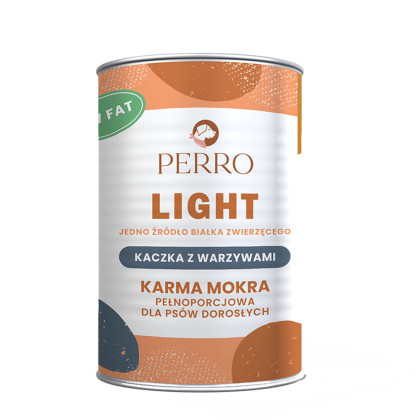 Perro Light Kaczka z warzywami puszka 400g