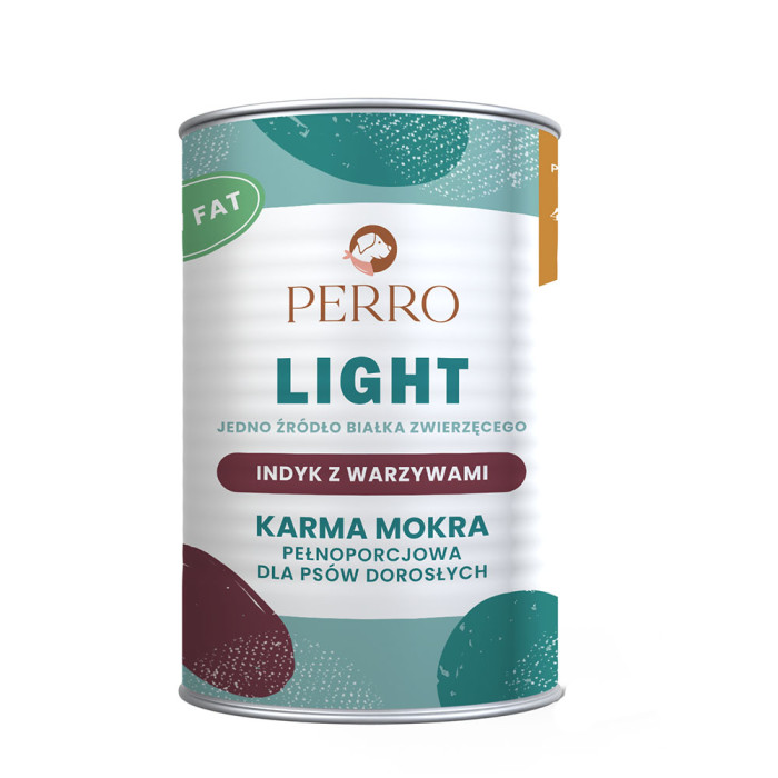 Perro Light Indyk z Warzywami puszka 400g