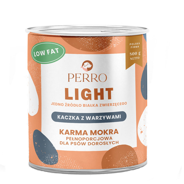 Perro Light Kaczka z warzywami puszka 800g