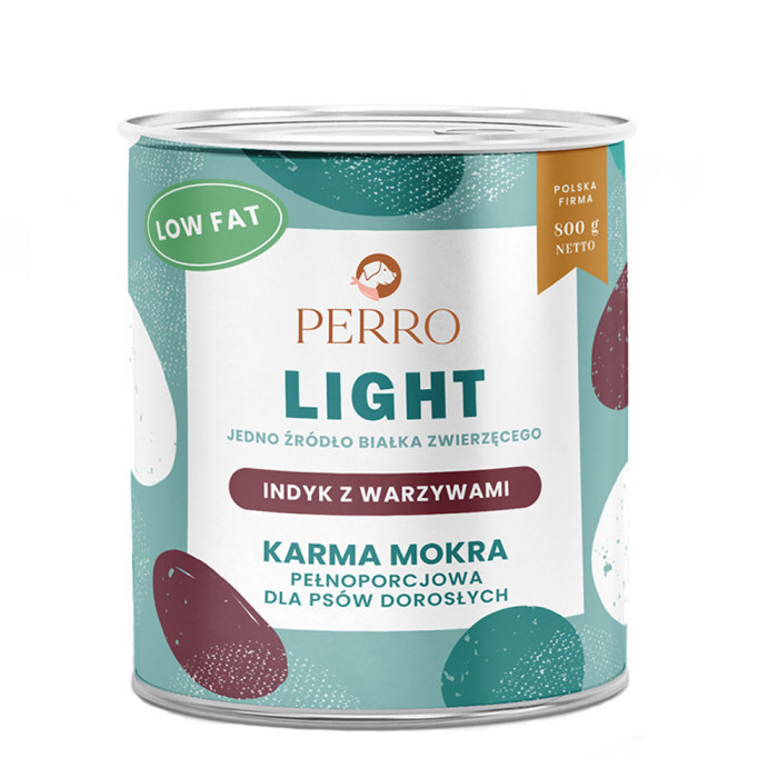 Perro Light Indyk z Warzywami puszka 800g