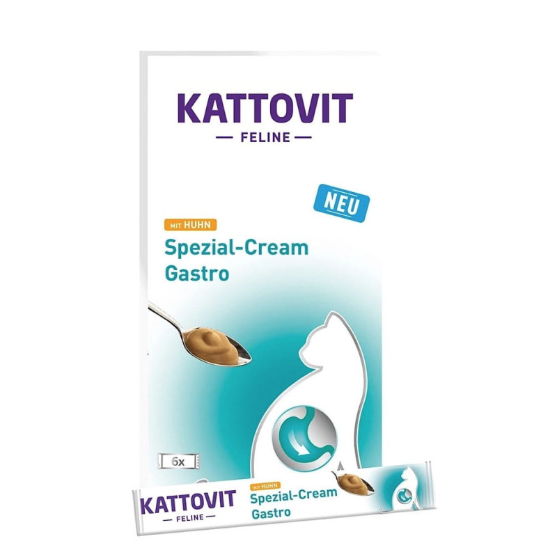 Kattovit Gastro kurczak specjalistyczny krem dla kota 6x15g