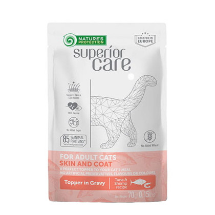 Nature's Protection Superior Care Mokra Karma Skin and Coat Dla Kota Tuńczyk i Krewetki 70g