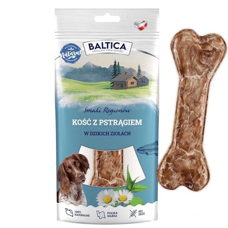 Baltica Kość Pstrąg w Dzikich Ziołach 1 szt.