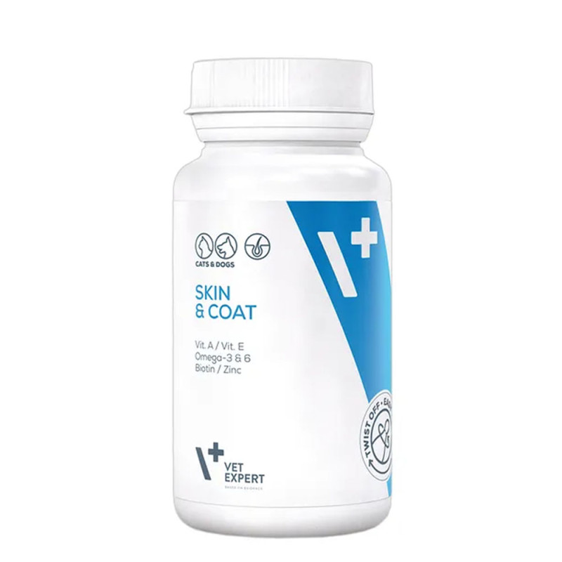 Vetexpert Skin&Coat 30 kapsułek Preparat Wspierający Skórę I Sierść Dla Psów I Kotów
