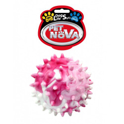 Pet Nova Piłka multikolor z wypustami 6,5 cm