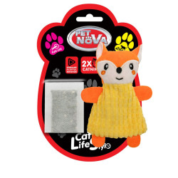 Pet Nova Zabawka dla kota - Pluszowy lis z kocimiętką