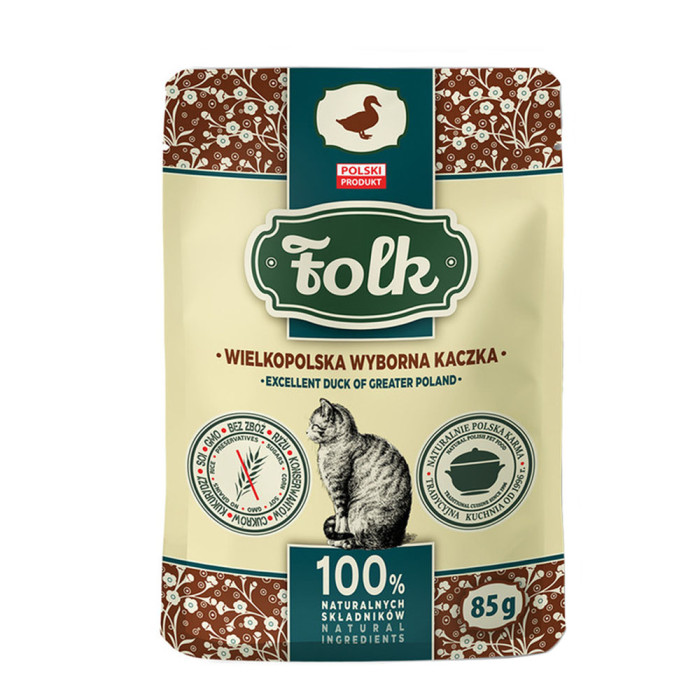 FOLK Kot wielkopolska wyborna kaczka saszetka 85g