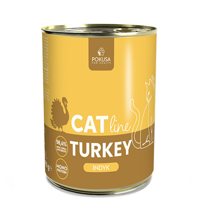 Pokusa CatLine Indyk karma mokra dla kotów dorosłych 400g