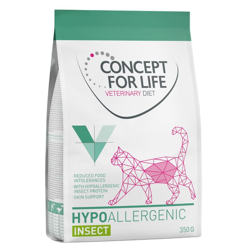 Concept for life Hypoallergenic Insekty 350g - sucha karma dla kotów  - 1