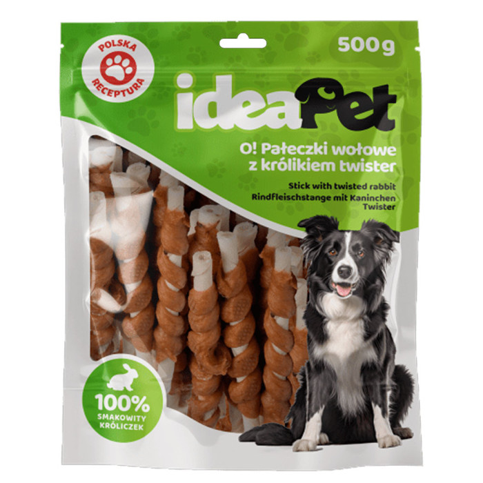 IdeaPet Pałeczki Wołowe z Królikiem Twister 500g