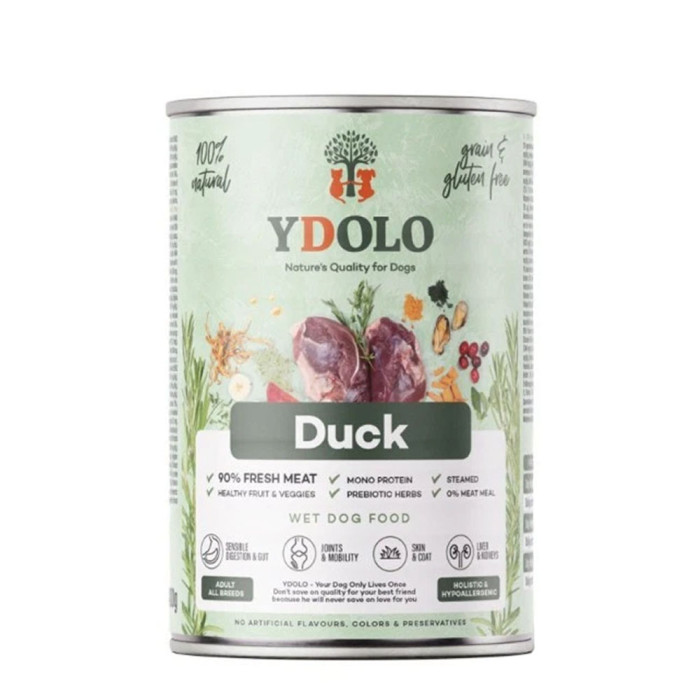 YDOLO Kaczka mokra karma dla psa 400g