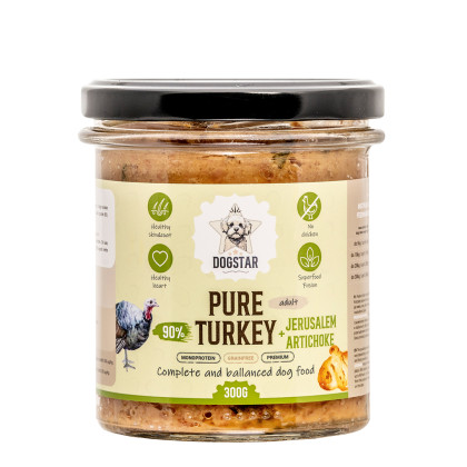 Dogstar Pure Indyk z jarmużem mokra karma dla psa 300g
