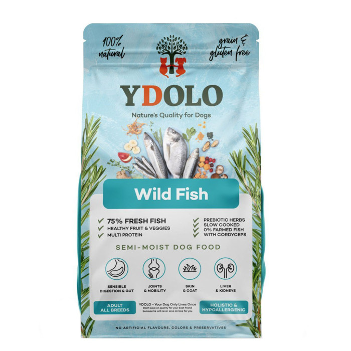 YDOLO Wild Fish ryby morskie karma półwilgotna dla psów 10 kg