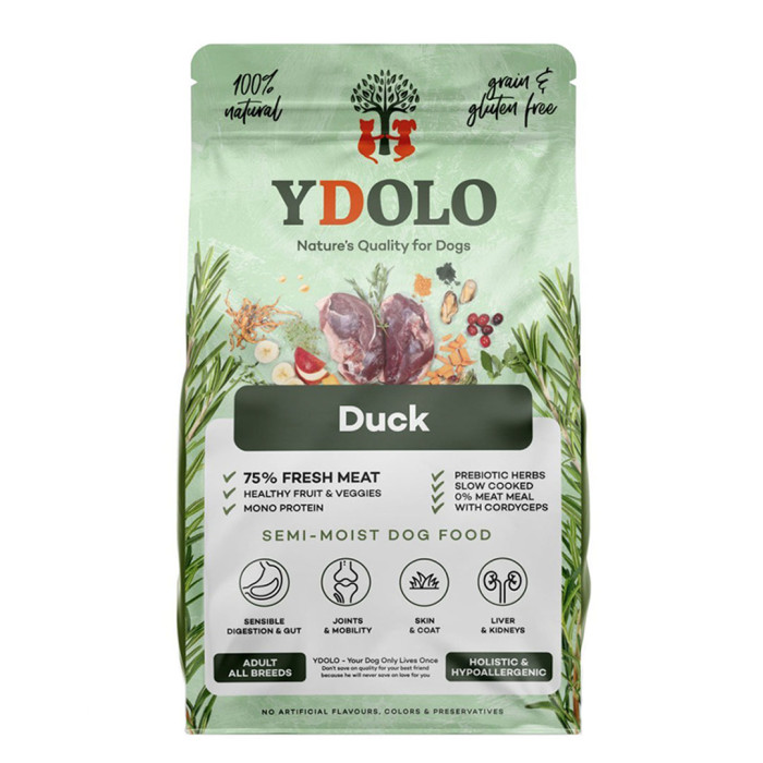 YDOLO Duck Kaczka półwilgotna karma dla psa 10 kg