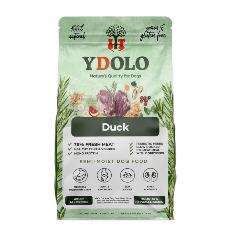 YDOLO Duck Kaczka półwilgotna karma dla psa 2,5 kg