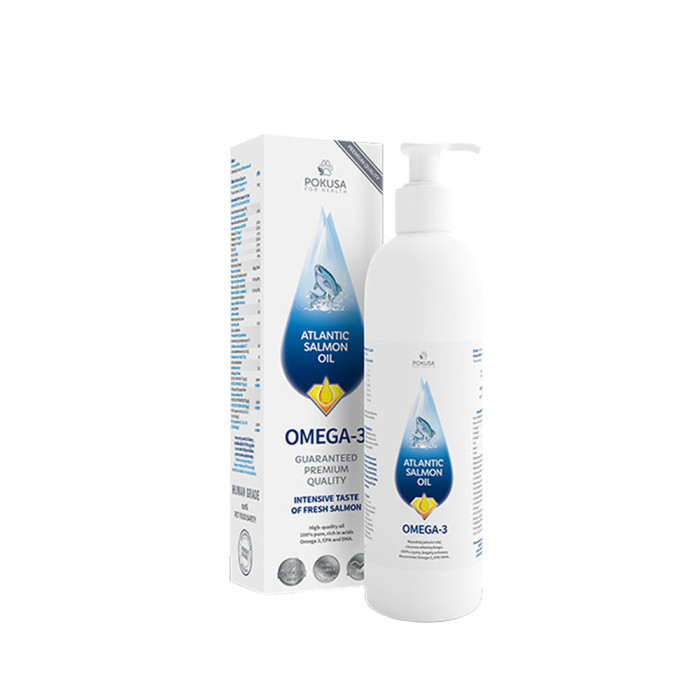 Pokusa Atlantic Salmon Oil Olej z łososia dla psów i kotów 100ml