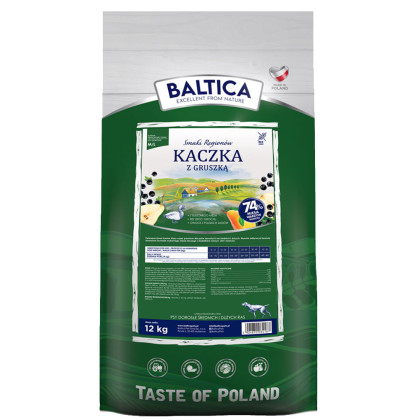 Baltica Adult Kaczka z gruszką dla psów ras średnich i dużych 12 kg
