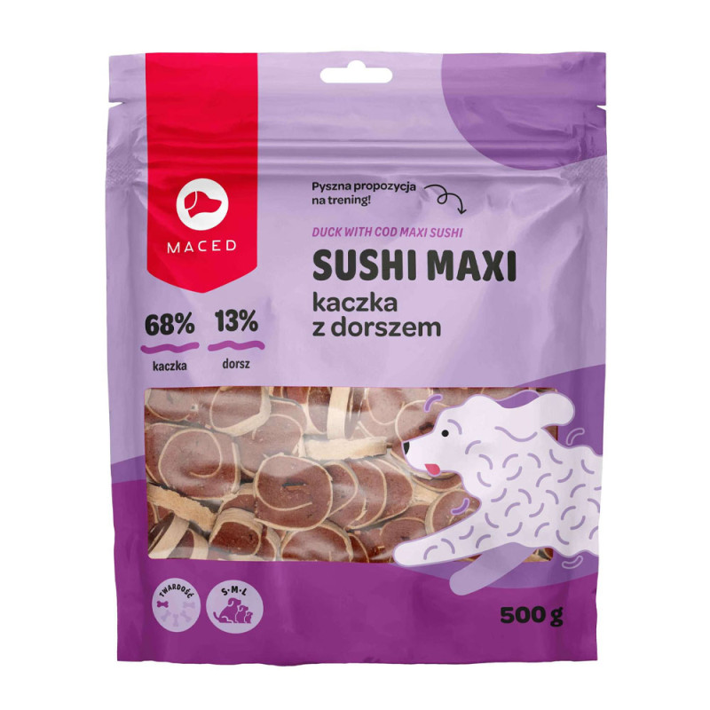 Maced Sushi Maxi Kaczka z dorszem 500g