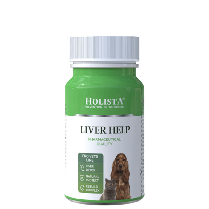 Holista Liver Help tabletki wspierające wątrobę u psów i kotów 90 tabletek