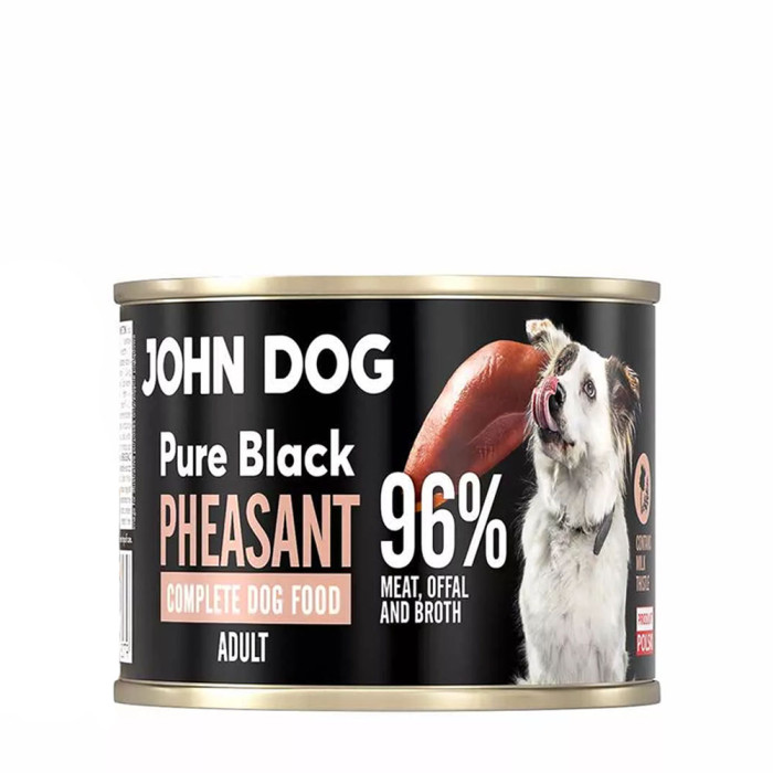John Dog Pure Black mokra karma dla psa Bażant 200g