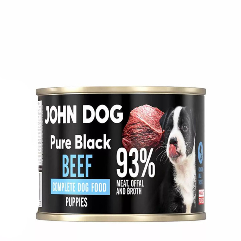 John Dog Pure Black mokra karma dla szczeniąt Wołowina 200g