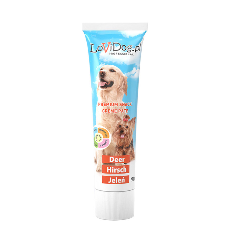 Lovi Dog Pasztet w tubce dla psa z jeleniem 90g