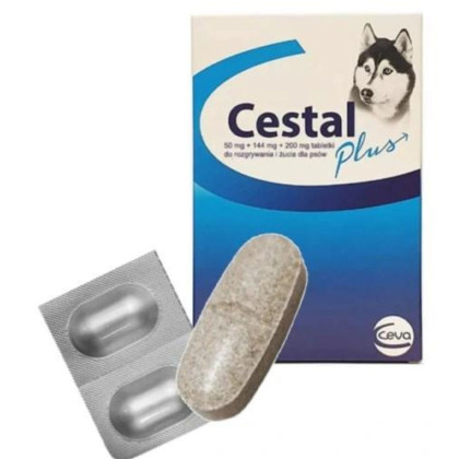Cestal Dog Plus tabletki na odrobaczanie dla psów opak. 2 szt.