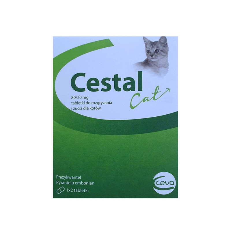 Cestal Cat tabletki na odrobaczanie dla kota opak. 2 szt.