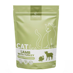 Pokusa CatLine Jagnięcina Z Indykiem 1kg - karma sucha dla kotów