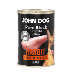 John Dog Black Pure Black Special mokra karma dla psa Królik 400g