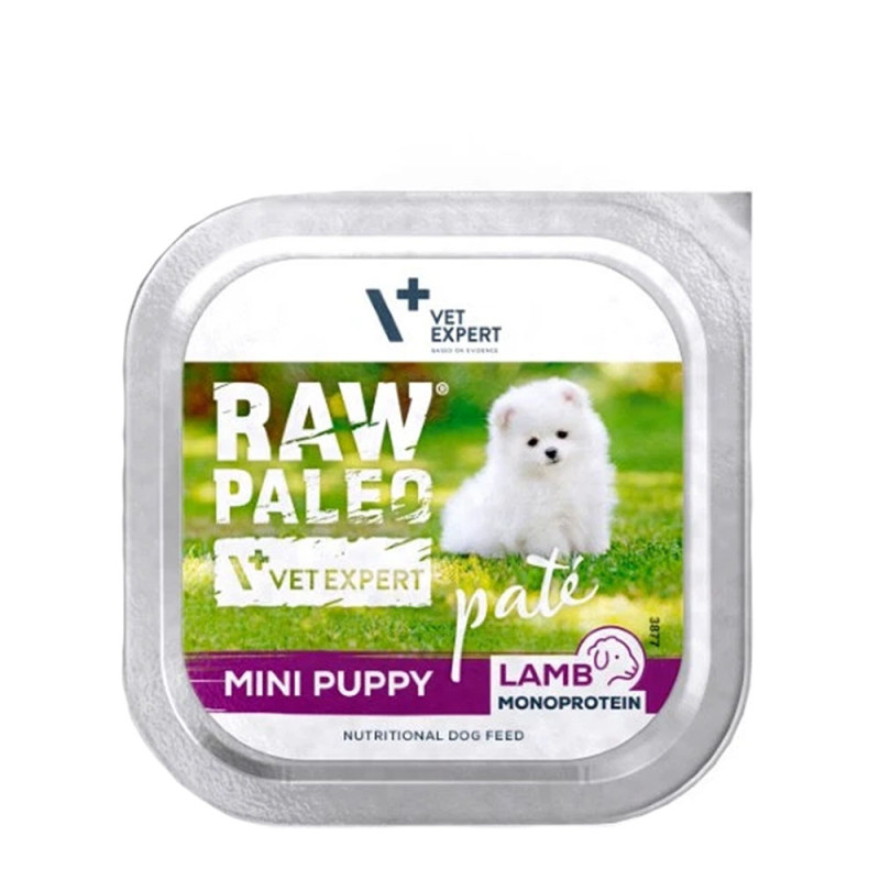 Raw Paleo Pate Mini mokra karma dla szczeniąt Jagnięcina 150g