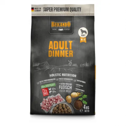 Belcando Adult Dinner karma sucha worek 4 kg karma dla psów ras średnich i dużych, smak kurczak