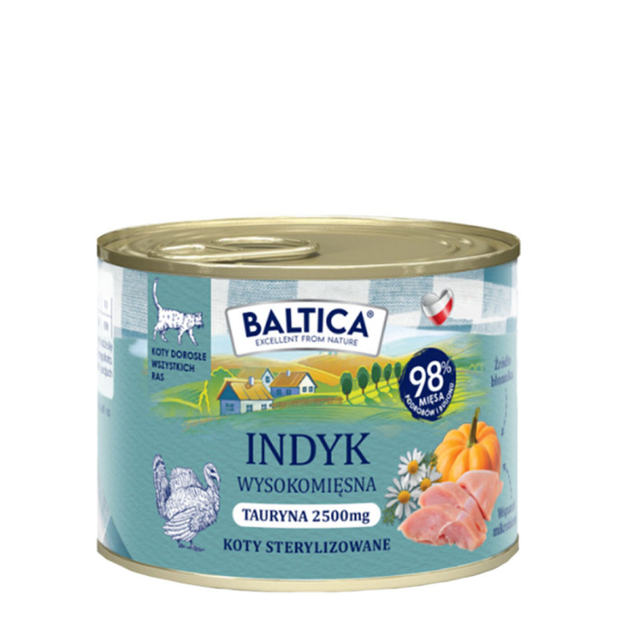 Baltica Indyk Karma mokra dla kota 185g