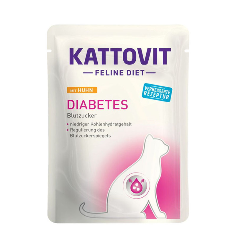 Kattovit Kurczak Diabetes Weight mokra karma dla kota 85g