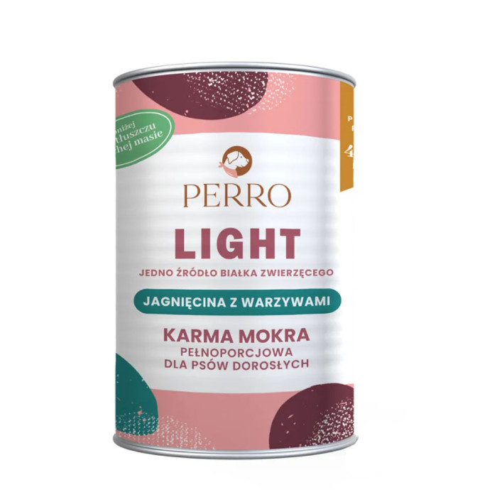 Perro Light Jagnięcina z warzywami puszka 400g