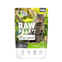 Raw Paleo Sterilised mokra karma dla kota Dziczyzna 100g RAW PALEO - 1