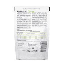 Raw Paleo Sterilised mokra karma dla kota Dziczyzna 100g RAW PALEO - 2