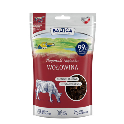 Baltica Półmiękkie przysmaki dla psa z wołowiny 80g