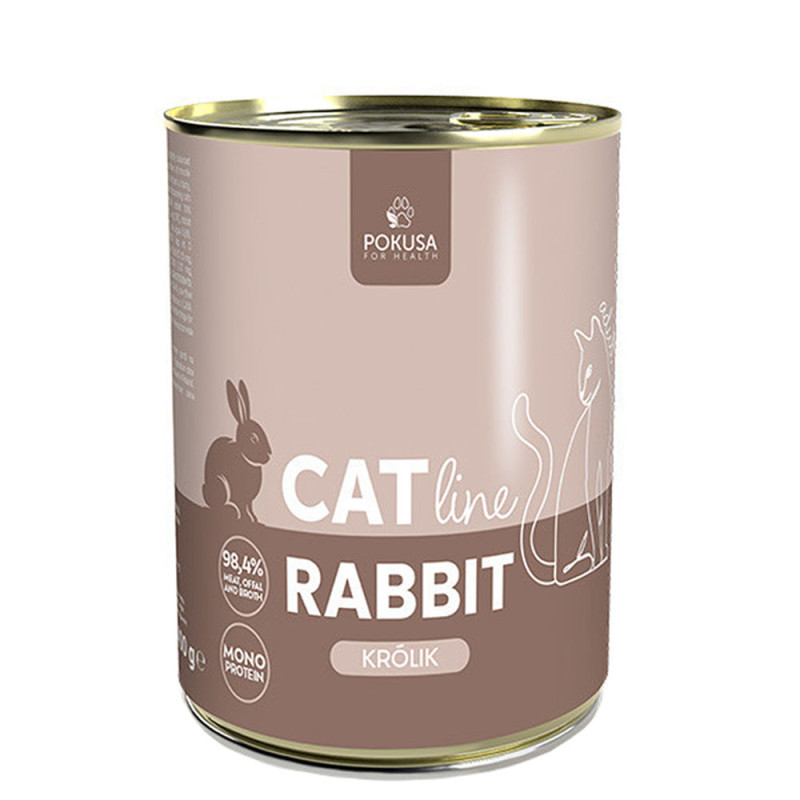 Pokusa CatLine mokra karma dla kotów Królik 400g