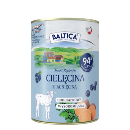 Baltica mokra karma dla psów Cielęcina z Jagnięciną 400g BalticaPets - 1