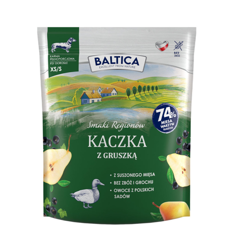 Baltica Adult Kaczka z gruszką dla psów ras małych 1kg